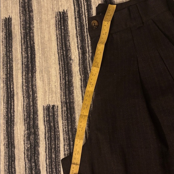 Wide-Leg Pants with Velvet Blend Fabric - Picture 11 of 11